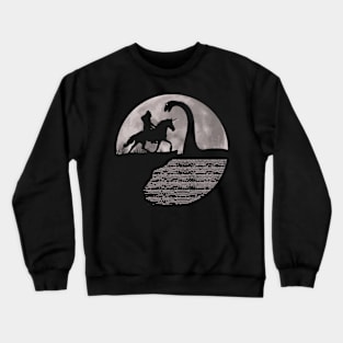 Bigfoot Ridin Unicorn And Loch Ness Monster Crewneck Sweatshirt